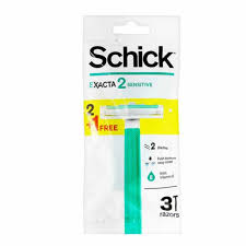 Schick Exacta 2 Sensitive Disposable Razor (Pack of 3)